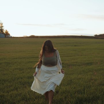 Marly Grace medicine woman leading outdoor ceremony